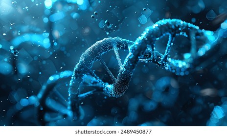 DNA Gene Helix spiral molecule structure
