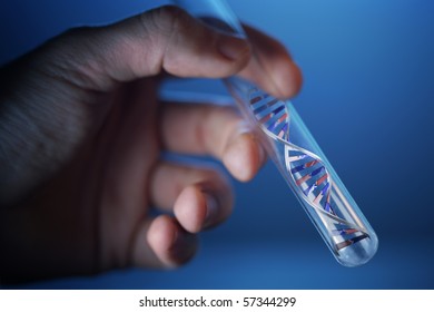 Dna Molecule In Test Tube