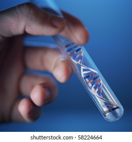 Dna Molecule In Test Tube