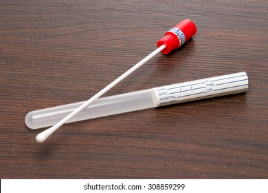 DNA Test Tube And Cotton Swab, Wipe Test