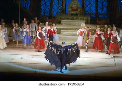 DNEPROPETROVSK, UKRAINE - APRIL 27: SWAN LAKE ballet performed by Dnepropetrovsk Opera and Ballet Theatre ballet on April 27, 2014 in Dnepropetrovsk, Ukraine