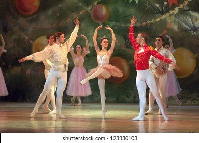 DNEPROPETROVSK, UKRAINE - DECEMBER 30: Nutcracker ballet performed by Dnepropetrovsk Opera and Ballet Theatre ballet on December 30, 2012 in Dnepropetrovsk, Ukraine.