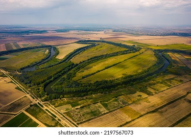 Dnestr River In Republic Moldova 2022. Nistru. Landscape With River.