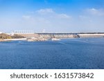 Dnieper hydroelectric station  located in Zaporizhia, Ukraine