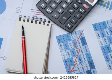 To do homework, learn mathematics, there is a calculator, charts and tables with numbers on the desk