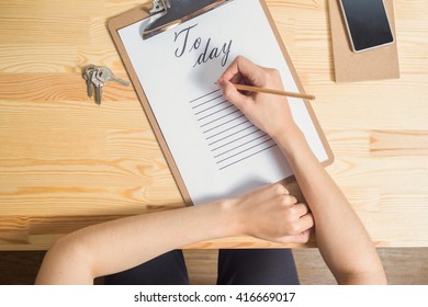 To do list today concept
