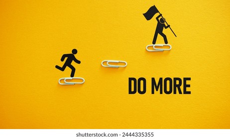 Do more is shown using the text. Do more with less.