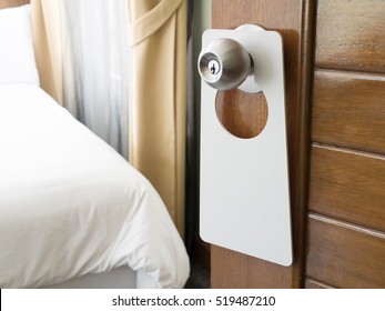 Do Not Disturb Sign At The Door