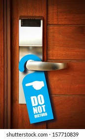 Do Not Disturb Sign Hang On Door Knob