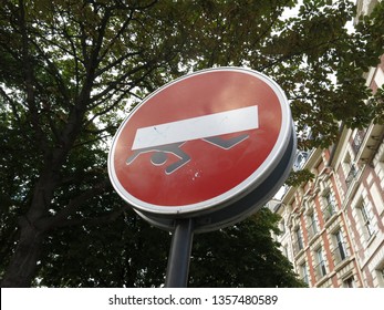 Do Not Enter Sign Man Falling Stock Photo 1357480589 | Shutterstock