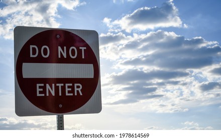 Do Not Enter Sign Sunset Background Stock Photo 1978614569 | Shutterstock