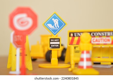 Do Not Enter warning sign symbol with blurred background. - Shutterstock ID 2240801845