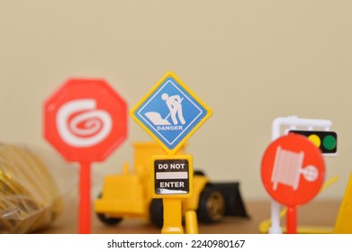 Do Not Enter warning sign symbol with blurred background. - Shutterstock ID 2240980167