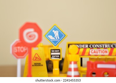 Do Not Enter warning sign symbol with blurred background. - Shutterstock ID 2241455353