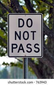 Do Not Pass Sign