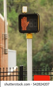 Do Not Walk Pedestrian Crossing Stop Sign 