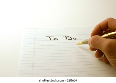 To Do - Notepad & Pen Isolated