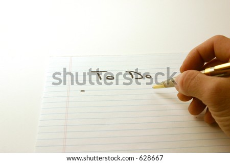 To Do - Notepad & Pen Isolated