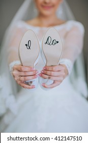 I Do Stickers On Bride's Shoes