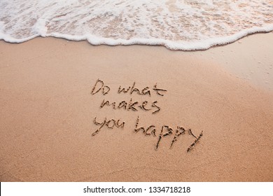 Do what makes you happy, inspirational quote, happiness concept. - Shutterstock ID 1334718218