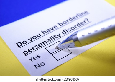 DO You Have Borderline Personality Disorder? Yes