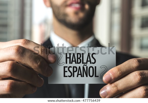 hablas-espanol-do-you-speak-spanish-written-in-spanish-stock-photo