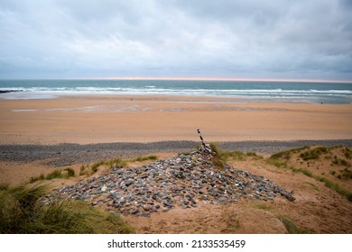 Dobbys Grave, Harry Potter filming location, Freshwater west, Pembrokeshire Coast, Wales. In November