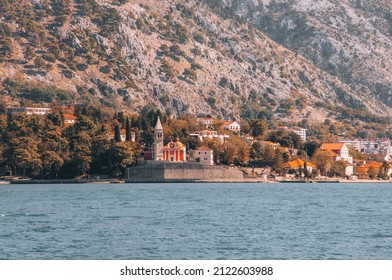 Dobrota, Kotor, Montenegero - 27 September 2018: Crkva sv. Mateja (st. Matthew church)