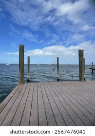 Dock with Beautiful View of the Clouds