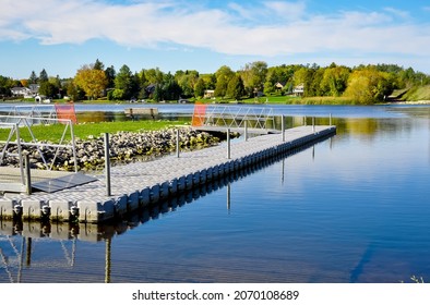 Dock In Emily Provincial Park In Autumn