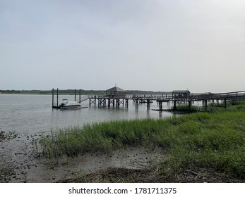 Dock Of May River In Bluffton South Carolina