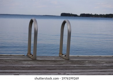 Dock on lake with swim ladder, lake murray, SC