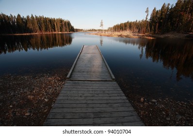 Dock On Northern Manitoba Lake