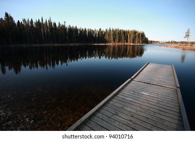 Dock On Northern Manitoba Lake