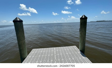 a dock on the ocean