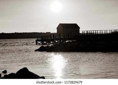 Dock at sunset