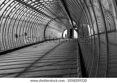 Similar – tunnel vision Prague