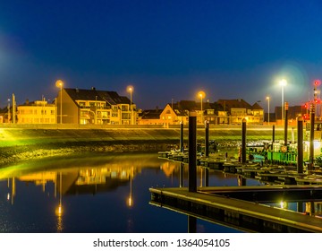 Docks Blankenberge View On Street Buildings Stock Photo 1364054105 