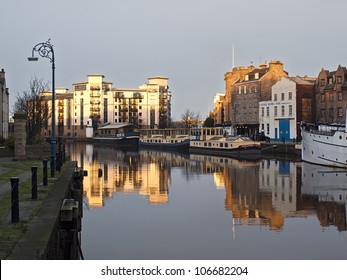 Docks In Leith Water In Edinburgh