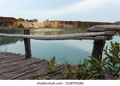 Docks made from mangroves, bintan island, tanjung pinang, indonesia