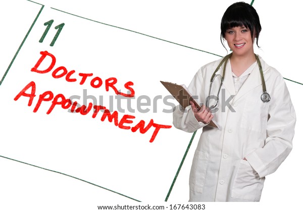 Doctor Calendar Reminder Doctors Appointment Stock Photo 167643083 ...