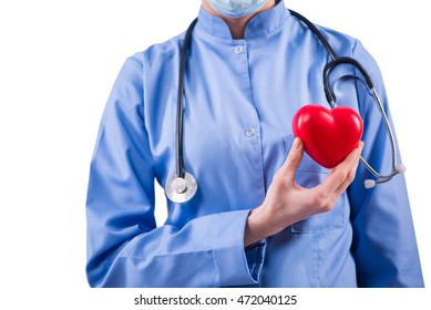 Doctor Cardiologist Isolated On White Background Stock Photo 472040125 ...