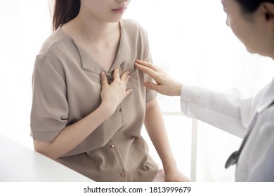 Doctor Checking Patient's Chest Pain
