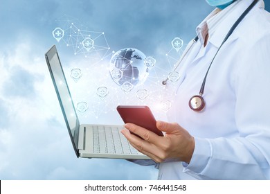 Doctor determines the location in the network on a mobile device.