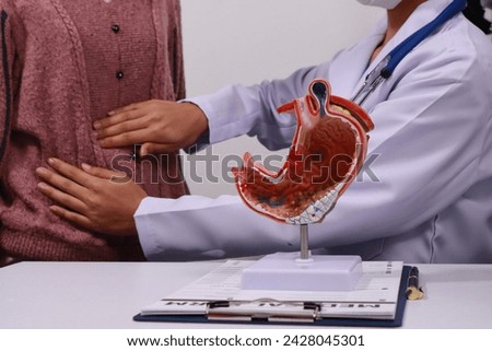 The doctor explained gastritis using a model. Treatment options were discussed. Understanding the condition better helps in managing it effectively.