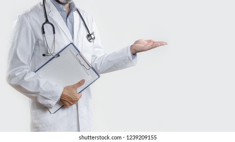 Doctor Front White Background Stock Photo 1239209155 | Shutterstock