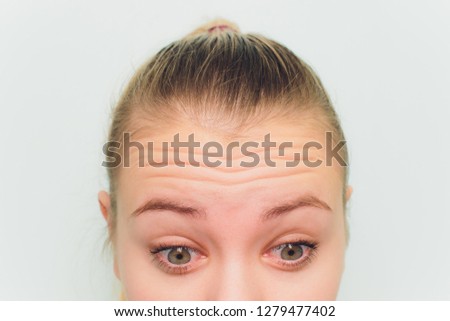 Similar – Image, Stock Photo fixed gaze. Human being