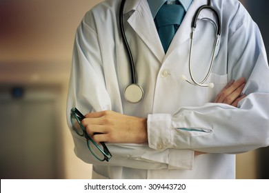 Doctor hand with stethoscope, medicine concept, screen background