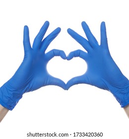 Doctor Hands Making Heart Isolated On White