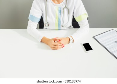 Doctor In Her Office